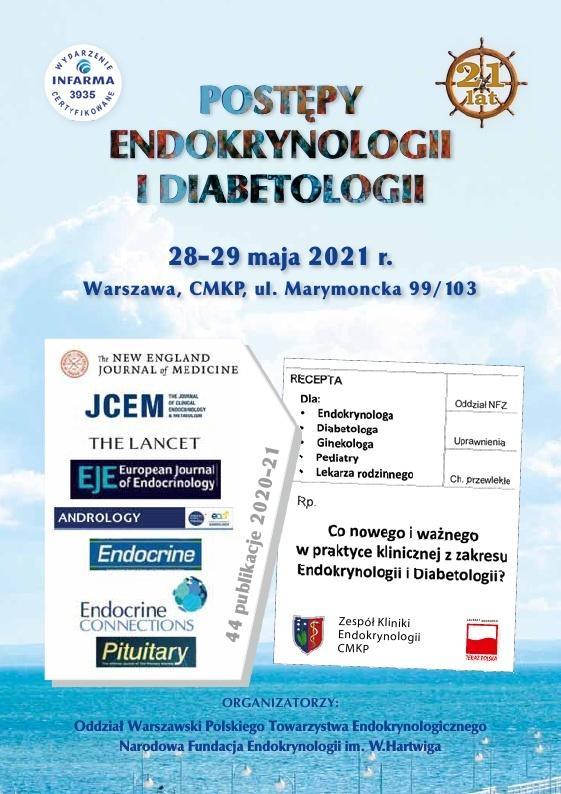 postepy endokrynologii i diabetologii - Zapraszamy na konferencję on-line "Postępy endokrynologii i diabetologii"